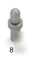 Carbide ball indentor for hardness tester, 1/16