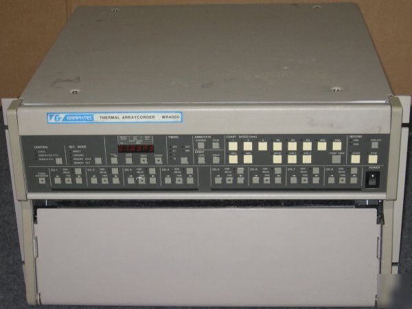 Graphtec thermal arraycorder WR4000 8 channel recorder