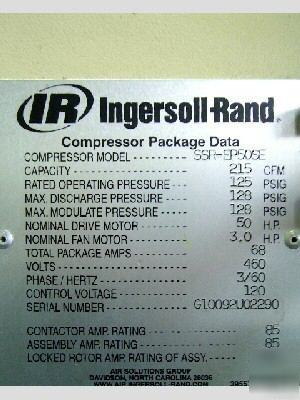 Ingersoll-rand rotary screw air compressor (20840)