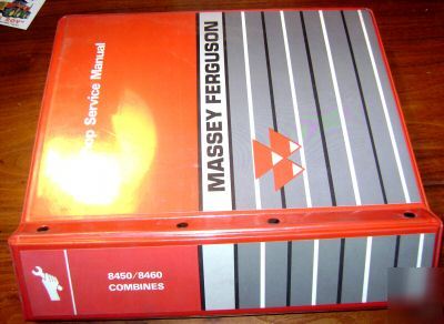 Massey ferguson 8450 & 8460 combine service shop manual
