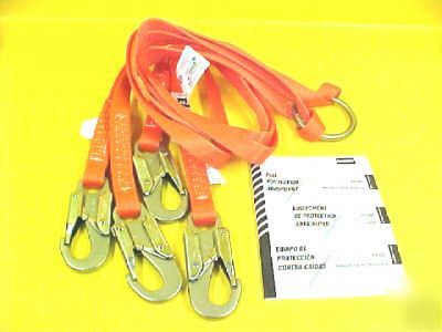 New 9' bridle lanyard for wire basket by north safety