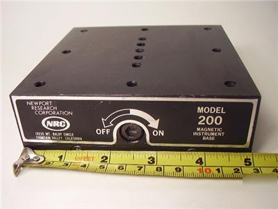 New port magnetic instrument base 200 optics laser
