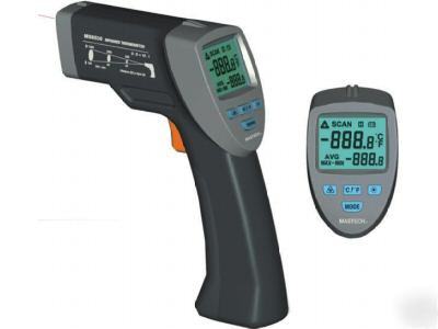 Non-contact infrared thermometer, 12:1, laser gun, 