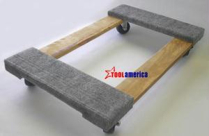 Padded furniture appliance moving dolly w/ casters