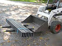 800# clamp-on forks for front loader, skid steer