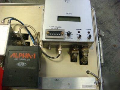 Dupont alpha-1 air-sampler *gas monitor tester alarm uv