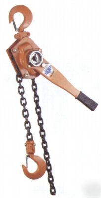 1/4 ton lever chain hoist/ratchet/comealong/winch 5' l