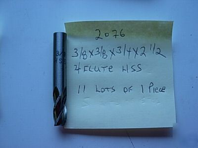 3/8 4 flute end mills lot 2076