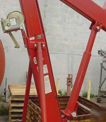 6000LBS thern floor crane hoist engine crane model 5450