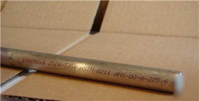 Aluminum round bar stock 2024 5/8 dia. x 12