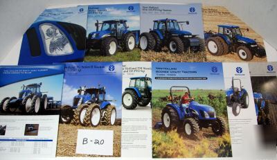 New (10) holland 'tractor' brochures - see list/pict.