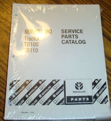 New holland TB100 & TB110 tractor parts catalog book