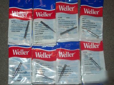 New lot 40 weller soldering tips ptp/ptk/pto/ptm/ptl