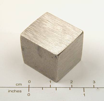 Nickel metal: element nice solid 60 gram block