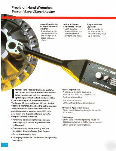 Sunnen ingersoll rand expert computerized torque wrench