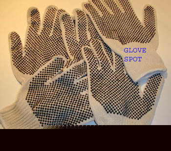 11 pr double sided dot grip work gloves chore men l $22