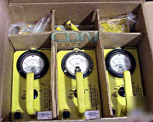 Victoreen v-777 civil defense 3 geiger counter set -715