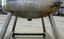 Used: walker kettle, 100 gallon, 316 stainless steel, v