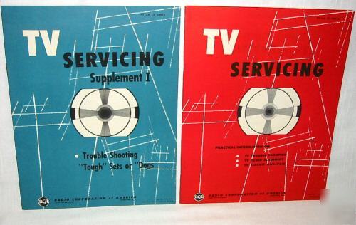 Vintage 1954 rca television color tv service manuals 