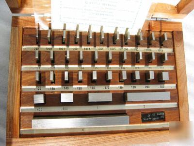 36 rectangular gage blocks set grade 3 (a & b) block