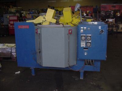 Almco 2SF-36 spindle slurry deburr deburring machine