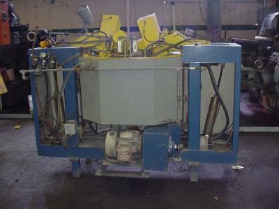 Almco 2SF-36 spindle slurry deburr deburring machine