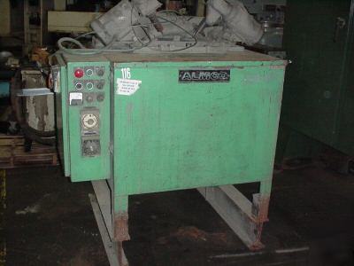 Almco 2SF-36 spindle slurry deburr deburring machine