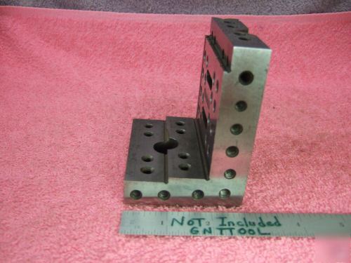 Angle plate with vees steps toolmaker precision used