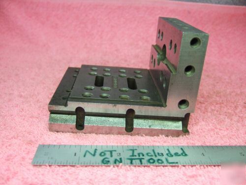 Angle plate with vees steps toolmaker precision used