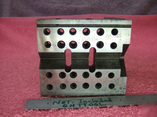 Angle plate with vees steps toolmaker precision used