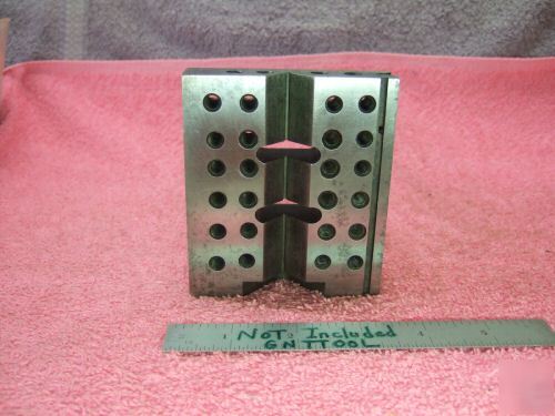 Angle plate with vees steps toolmaker precision used