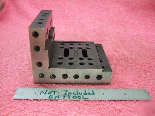 Angle plate with vees steps toolmaker precision used