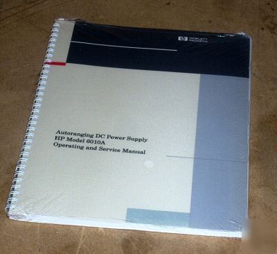 New hp agilent 6010A operating & service manual ** **