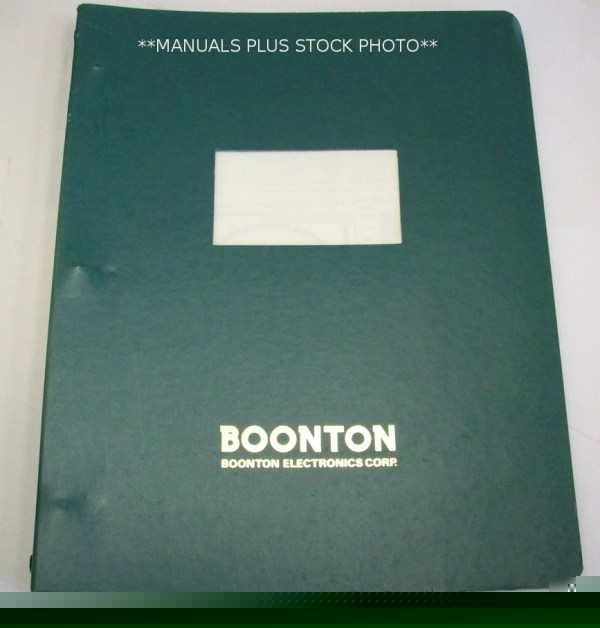 Boonton 190A op/service manual - $5 shipping 