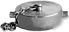 Brass polished cap w/ chain - 1 1/2