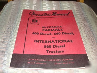 460 560 ih international farmall tractor manual diesel