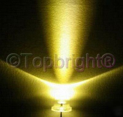 50 pc mega bright warm white led 5MM 20,000 mcd f/r