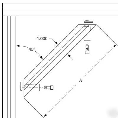 8020 aluminum 45 degree support 10 s 2573 n