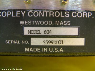 Copley controls corp. model 604 dc pulsed power supply