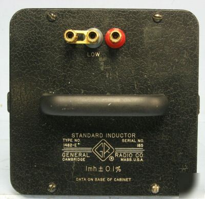 General radio 1482-e standard inductor, 30 day warranty