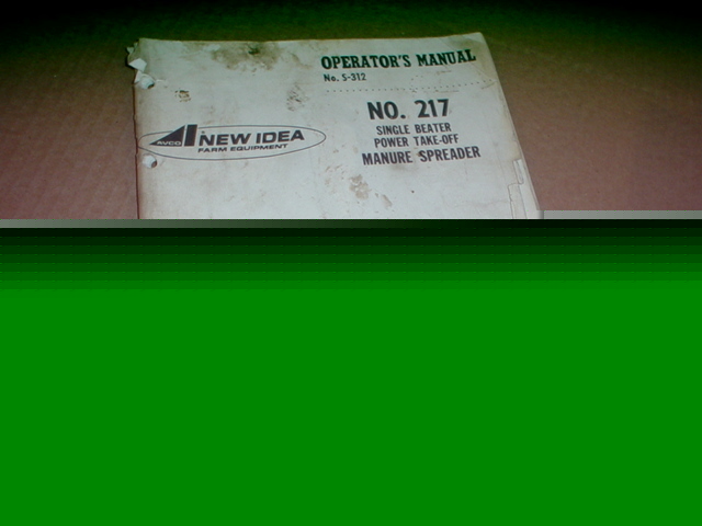 New idea 217 manure spreader operator manual