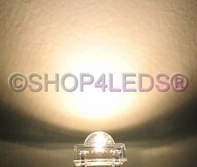 50 pcs 5MM 15000MCD super flux warm white led free r