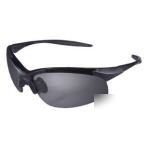 Infinity black frame/ silver mirror lens safety glasses