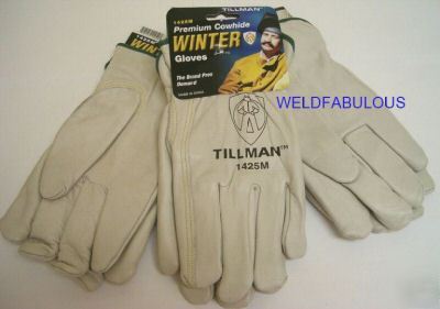 Tillman 1425 winter cowhide drivers gloves medium