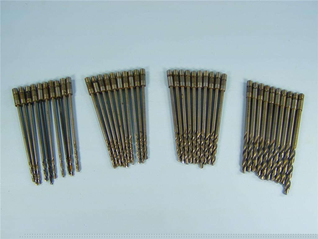 40 drill bits - aviation sizes - quick change 6