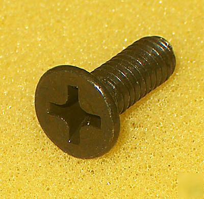 50 black machine screws 8-32 x 1/2