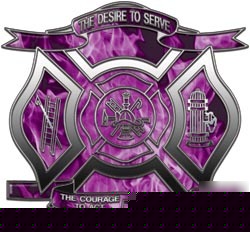 Firefighter decal reflective 12