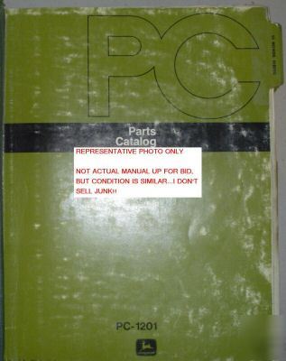 John deere A50 A90 A150 space heater parts book manual