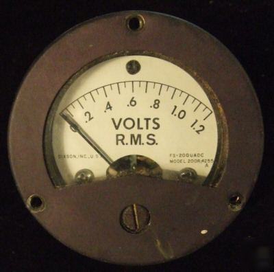 Dixson volts r.m.s. meter good cond. no 