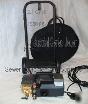 Electric hydro jetter sewer cleaner snake rooter camera